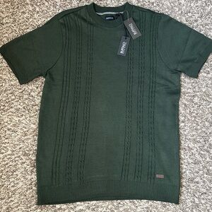 Buffalo David Bitton Olive Cable Knit Sweater